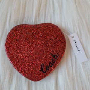 Coach Heart Compact Mirror